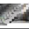 Mexen Mist-H T kabina prysznicowa uchylna lewa 70 x 120 cm, transparent, czarna - 8A5T-070-120-70-00-L