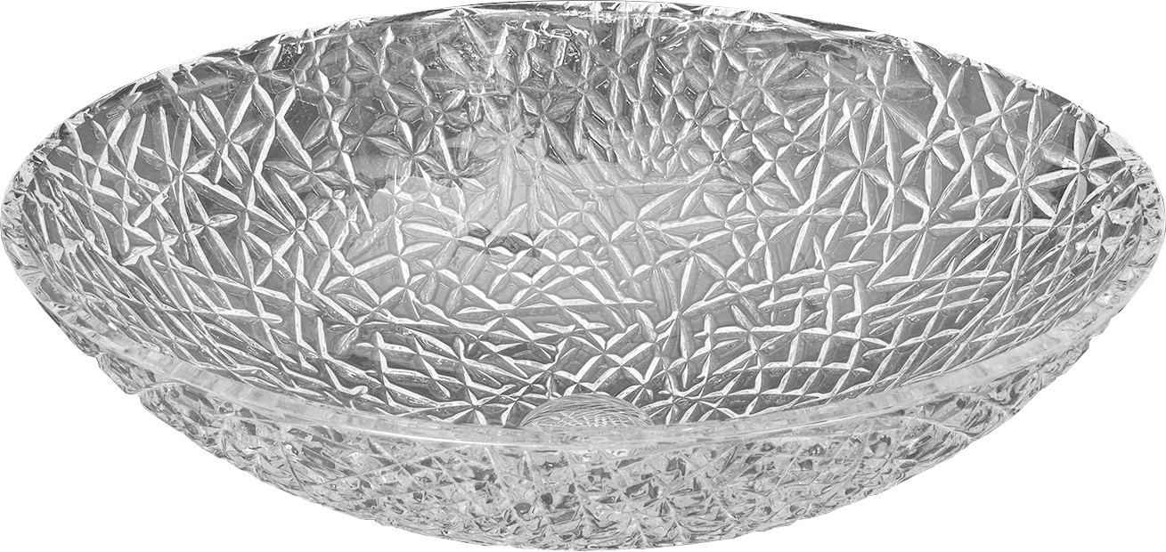 Mexen Goa szklana umywalka nablatowa 50 x 36 cm, transparent - 24085000