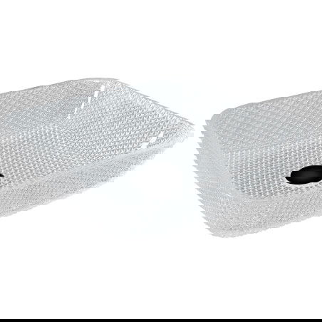 Mexen Mika szklana umywalka nablatowa 40 x 40 cm, transparent - 24104000