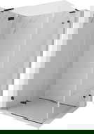 Mexen Lunar L kabina prysznicowa uchylna lewa 85 x 90 cm, transparent, czarna - 834L-085-090-70-00-L