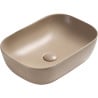 Mexen Rita umywalka nablatowa 45 x 32 cm, cappuccino mat - 21084564