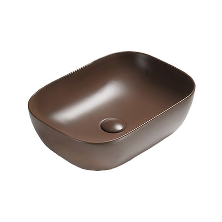 Mexen Rita umywalka nablatowa 45 x 32 cm, brązowa mat - 21084568
