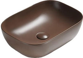 Mexen Rita umywalka nablatowa 45 x 32 cm, brązowa mat - 21084568