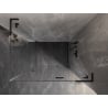 Mexen Lunar L kabina prysznicowa uchylna prawa 85 x 90 cm, transparent, czarna - 834L-085-090-70-00-P
