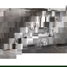 Mexen Lunar L kabina prysznicowa uchylna prawa 85 x 90 cm, transparent, nikiel szczotkowany - 834L-085-090-97-00-P