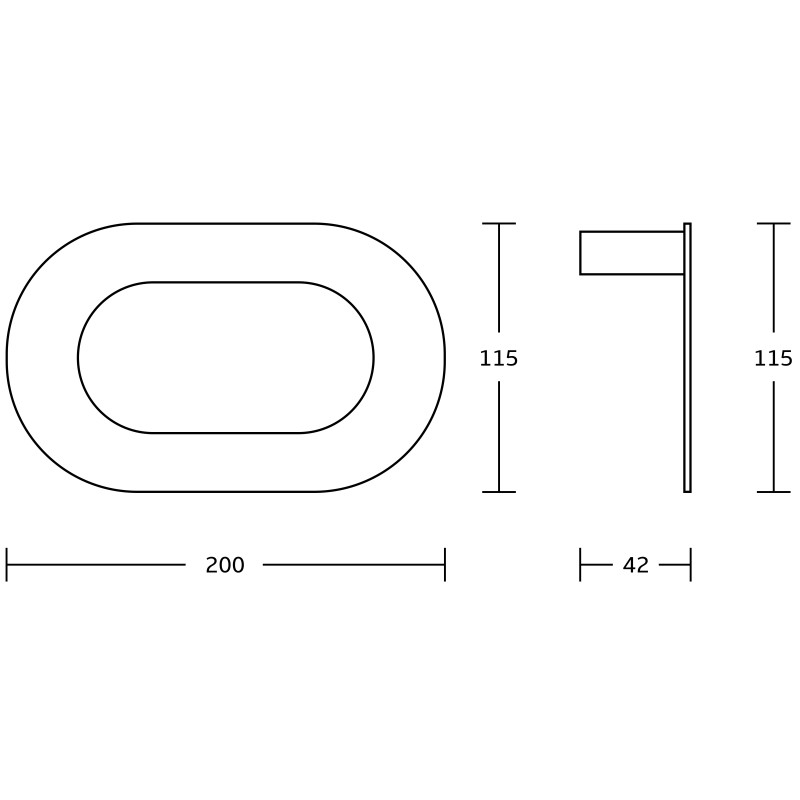 Mexen Adox wieszak na ręcznik, czarny - 7018232-70