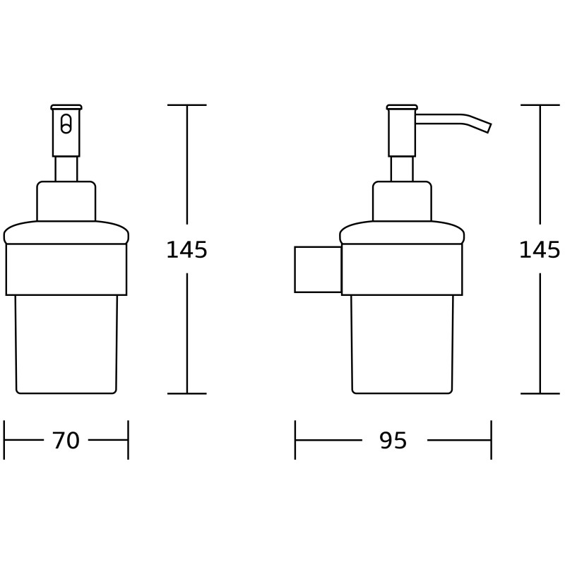 Mexen Adox dozownik do mydła, złoty - 70182388-50