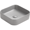 Mexen Vena umywalka nablatowa 37 x 37 cm, szary jasny mat - 22193761