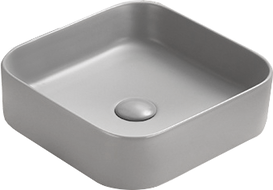 Mexen Vena umywalka nablatowa 37 x 37 cm, szary jasny mat - 22193761