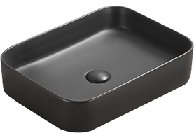 Mexen Vena umywalka nablatowa 50 x 37 cm, czarna mat - 22195085