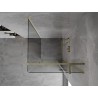 Mexen Mist-H T kabina prysznicowa uchylna prawa 95 x 95 cm, transparent, złota - 8A5T-095-095-50-00-P