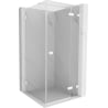 Mexen Lunar T kabina prysznicowa uchylna prawa 80 x 80 cm, transparent, biała - 834T-080-080-20-00-P
