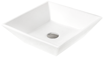Mexen Pola umywalka nablatowa 41 x 41 cm, biała - 22224100