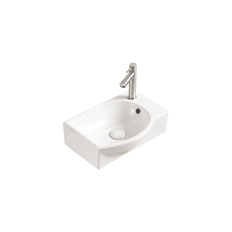 Mexen Mista umywalka nablatowa lewa 40 x 28 cm, biała - 22174000L