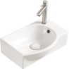 Mexen Mista umywalka nablatowa lewa 40 x 28 cm, biała - 22174000L