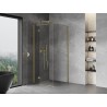 Mexen Mist-H T kabina prysznicowa uchylna lewa 95 x 95 cm, transparent, złota - 8A5T-095-095-50-00-L