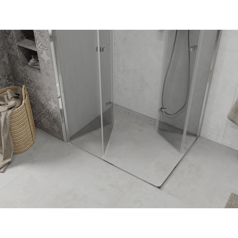 Mexen Lima Duo kabina prysznicowa składana 90 x 70 cm, transparent, chrom - 856-090-070-02-00