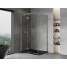Mexen Mist-H T kabina prysznicowa uchylna lewa 90 x 75 cm, transparent, złota - 8A5T-090-075-50-00-L