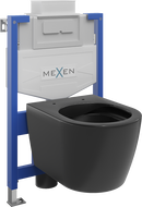 Mexen zestaw podtynkowy WC stelaż Fenix XS-U z miską WC Carmen, czarny mat - 6853388XX85