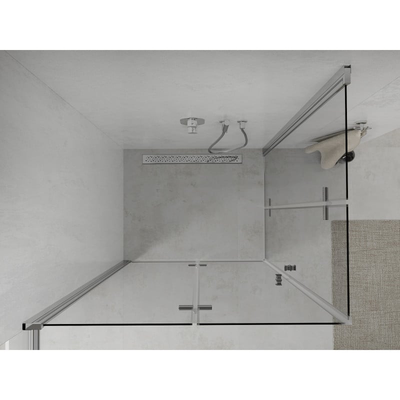 Mexen Lima Duo kabina prysznicowa składana 100 x 70 cm, transparent, chrom - 856-100-070-02-00