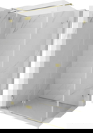 Mexen Lunar T kabina prysznicowa uchylna lewa 80 x 90 cm, transparent, złota - 834T-080-090-50-00-L