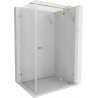 Mexen Lunar T kabina prysznicowa uchylna prawa 70 x 80 cm, transparent, złota - 834T-070-080-50-00-P