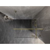 Mexen Lunar T kabina prysznicowa uchylna prawa 80 x 80 cm, transparent, złota - 834T-080-080-50-00-P