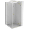 Mexen Lunar T kabina prysznicowa uchylna prawa 80 x 80 cm, transparent, złota - 834T-080-080-50-00-P