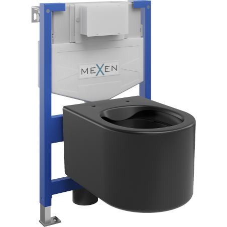 Mexen zestaw podtynkowy WC stelaż Fenix XS-F z miską WC Sofia, czarny mat - 6803354XX85