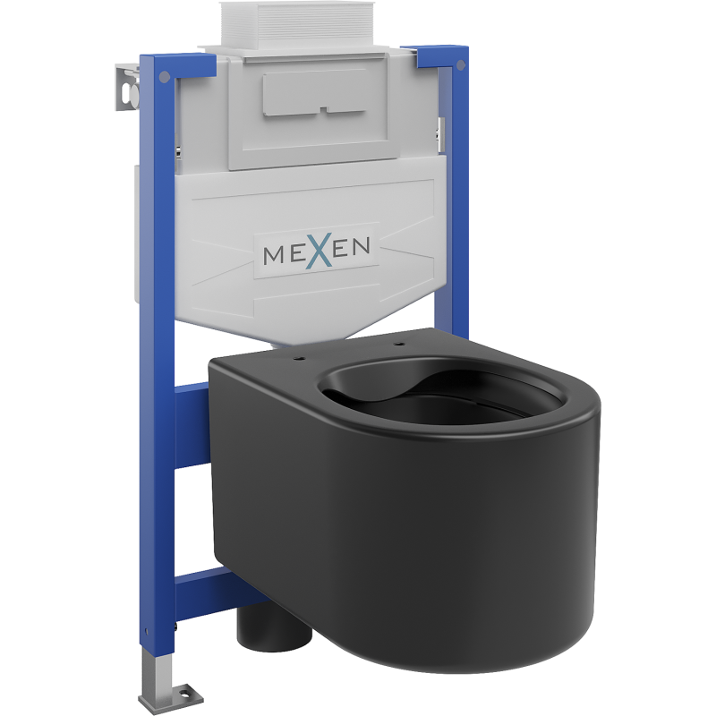 Mexen zestaw podtynkowy WC stelaż Fenix XS-U z miską WC Sofia, czarny mat - 6853354XX85
