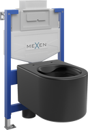 Mexen zestaw podtynkowy WC stelaż Fenix XS-U z miską WC Sofia, czarny mat - 6853354XX85