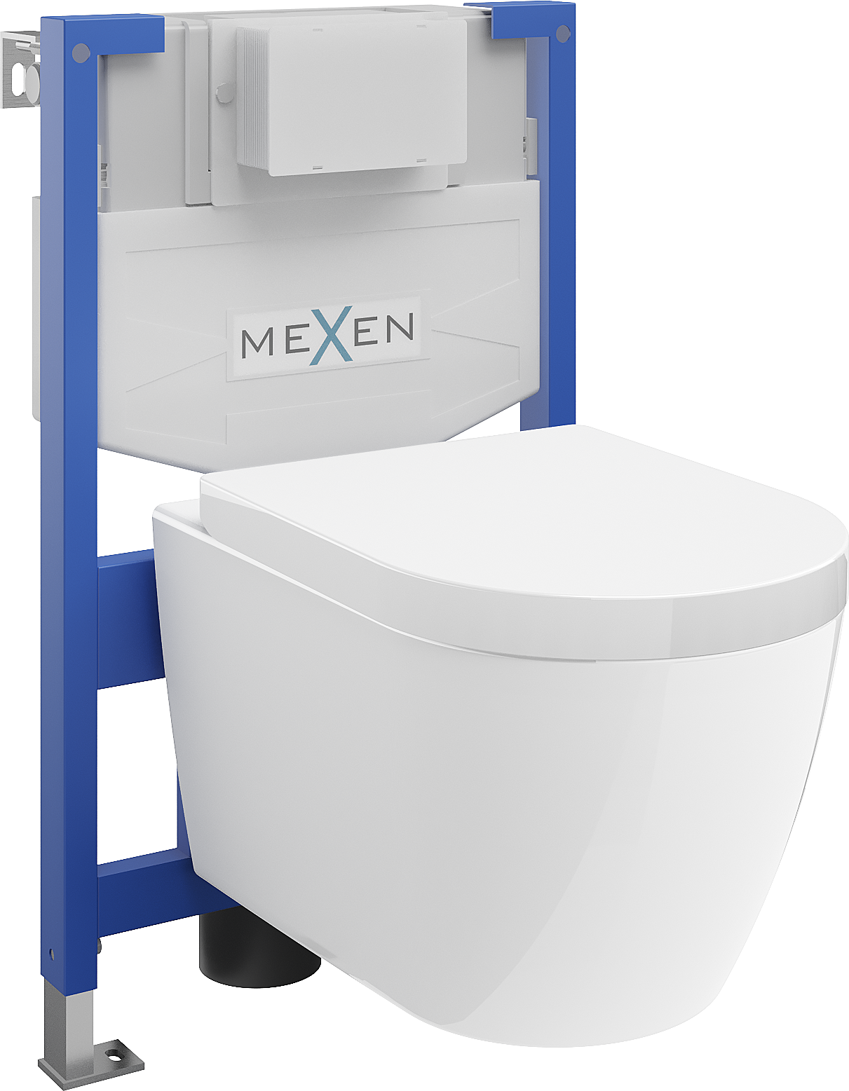 Mexen zestaw podtynkowy WC stelaż Fenix XS-F z miską WC Rico i deską wolnoopadającą, biały - 68030478000