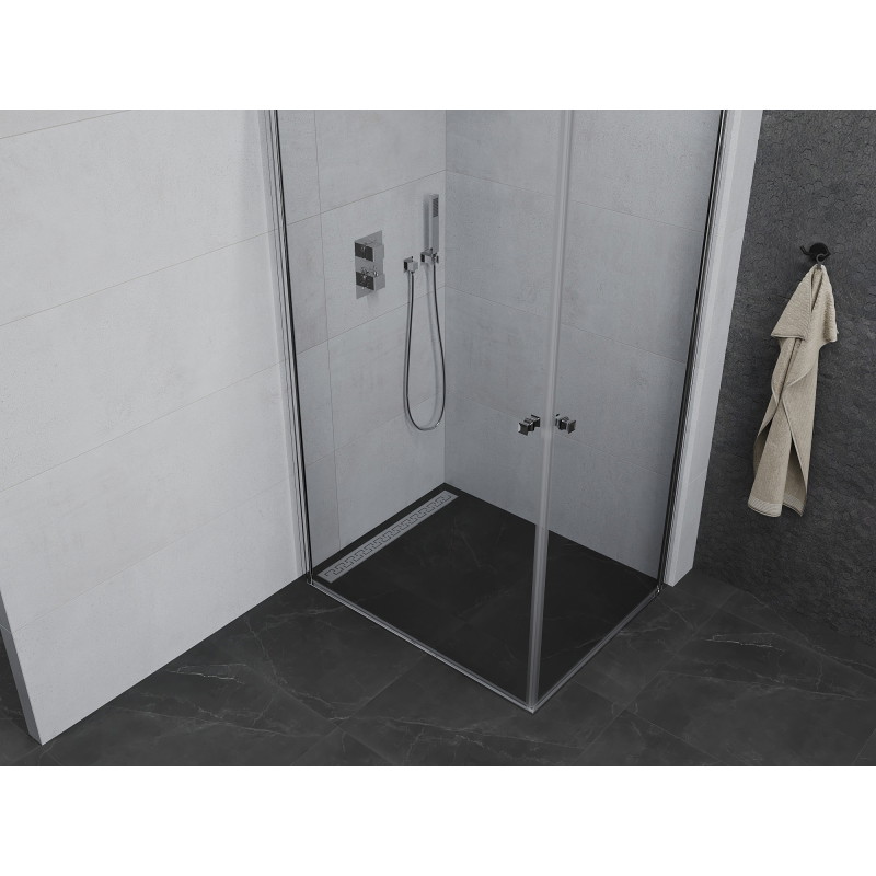 Mexen Pretoria Duo kabina prysznicowa uchylna 90 x 70 cm, transparent, chrom - 852-090-070-02-00