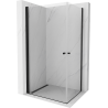 Mexen Pretoria Duo kabina prysznicowa uchylna 80 x 70 cm, transparent, czarna - 852-080-070-70-00-02