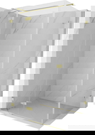 Mexen Lunar T kabina prysznicowa uchylna lewa 75 x 90 cm, transparent, złota szczotkowana - 834T-075-090-55-00-L