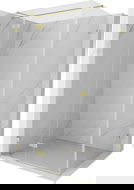 Mexen Lunar T kabina prysznicowa uchylna lewa 85 x 90 cm, transparent, złota szczotkowana - 834T-085-090-55-00-L