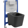 Mexen zestaw podtynkowy WC stelaż Fenix XS-F z miską WC Teo, czarny mat - 6803385XX85
