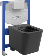 Mexen zestaw podtynkowy WC stelaż Fenix XS-F z miską WC Teo, czarny mat - 6803385XX85