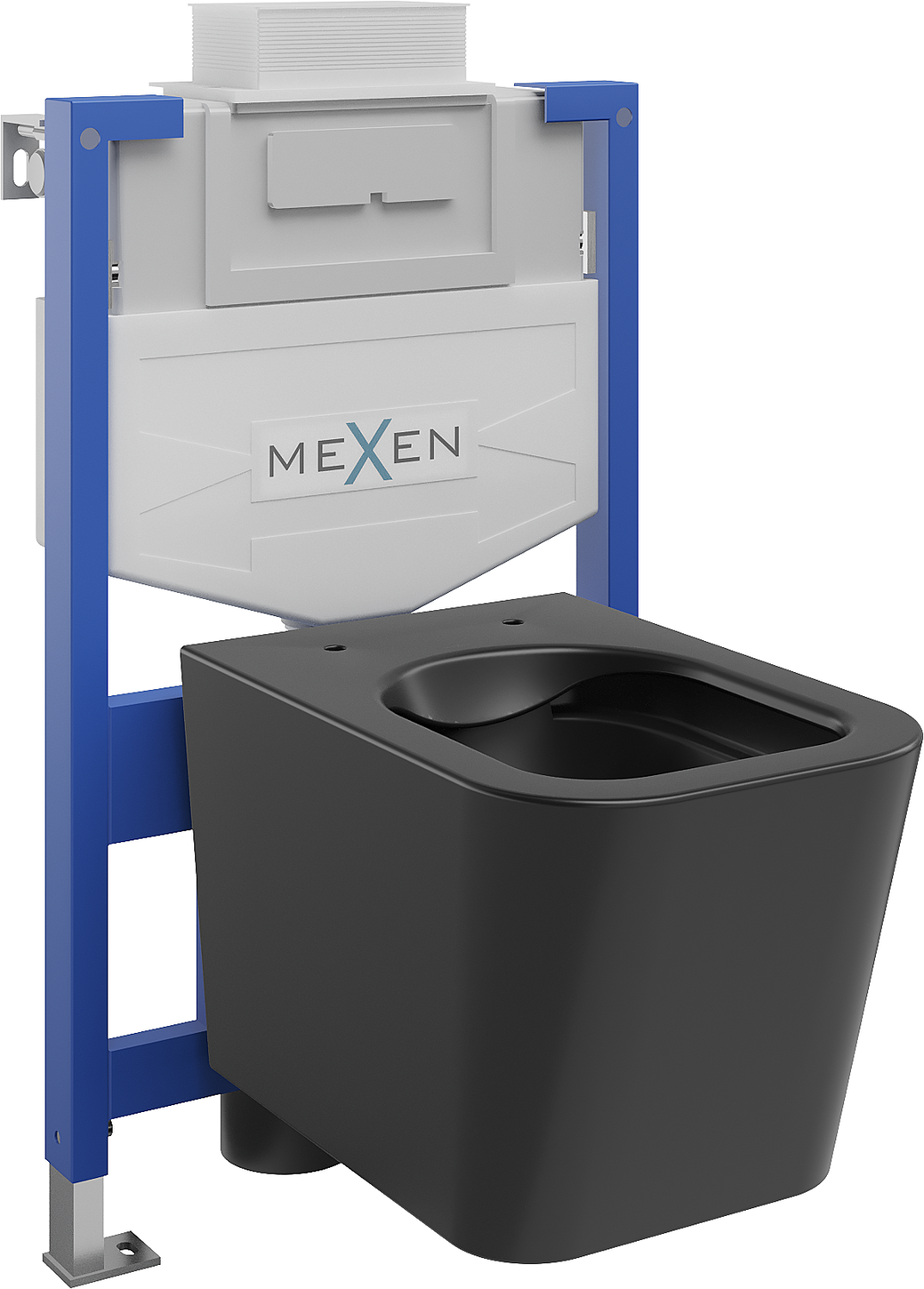 Mexen zestaw podtynkowy WC stelaż Fenix XS-U z miską WC Teo, czarny mat - 6853385XX85