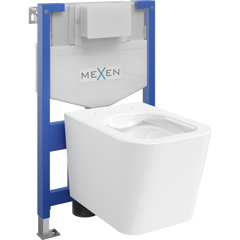 Mexen zestaw podtynkowy WC stelaż Felix XS-F z miską WC Teo, biały - 6803385XX00