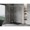 Mexen Mist-H T kabina prysznicowa uchylna lewa 70 x 120 cm, transparent, złota szczotkowana - 8A5T-070-120-55-00-L