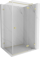 Mexen Lunar T kabina prysznicowa uchylna prawa 70 x 110 cm, transparent, złota szczotkowana - 834T-070-110-55-00-P