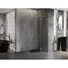 Mexen Lunar T kabina prysznicowa uchylna prawa 75 x 90 cm, transparent, złota szczotkowana - 834T-075-090-55-00-P