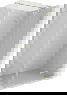 Mexen Lunar T kabina prysznicowa uchylna prawa 80 x 90 cm, transparent, złota szczotkowana - 834T-080-090-55-00-P