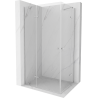Mexen Roma Duo kabina prysznicowa uchylna 90 x 80 cm, transparent, chrom - 854-090-080-02-00