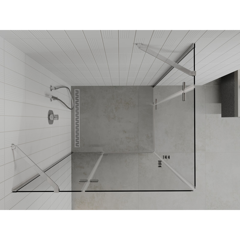 Mexen Roma Duo kabina prysznicowa uchylna 120 x 70 cm, transparent, chrom - 854-120-070-02-00