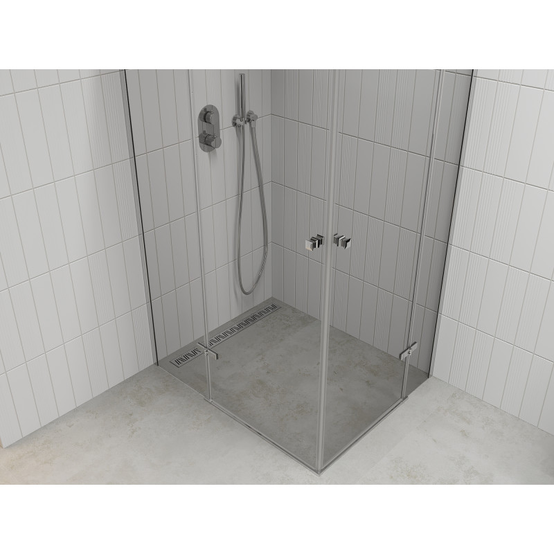 Mexen Roma Duo kabina prysznicowa uchylna 120 x 70 cm, transparent, chrom - 854-120-070-02-00