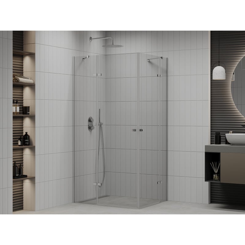 Mexen Roma Duo kabina prysznicowa uchylna 120 x 90 cm, transparent, chrom - 854-120-090-02-00