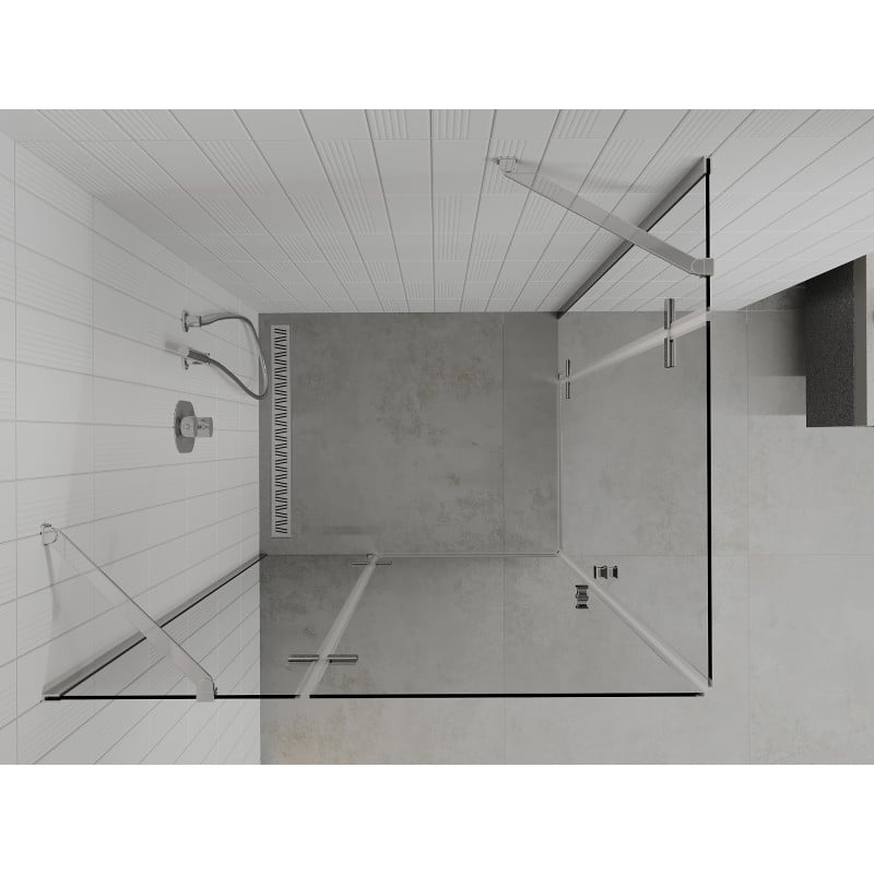 Mexen Roma Duo kabina prysznicowa uchylna 120 x 90 cm, transparent, chrom - 854-120-090-02-00