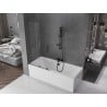 Mexen Velar parawan nawannowy 2-skrzydłowy rozsuwany 95 x 150 cm, transparent, gun metal - 896-095-000-01-95